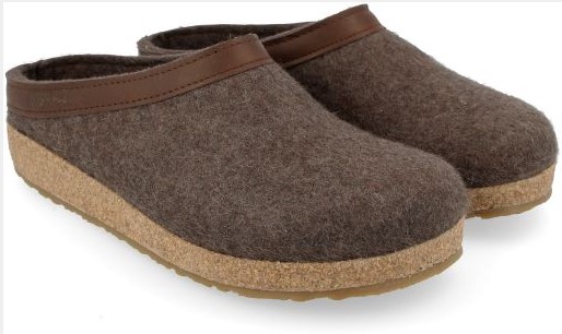 Clogs Haflinger in feltro marrone - ciabatta misura 39
